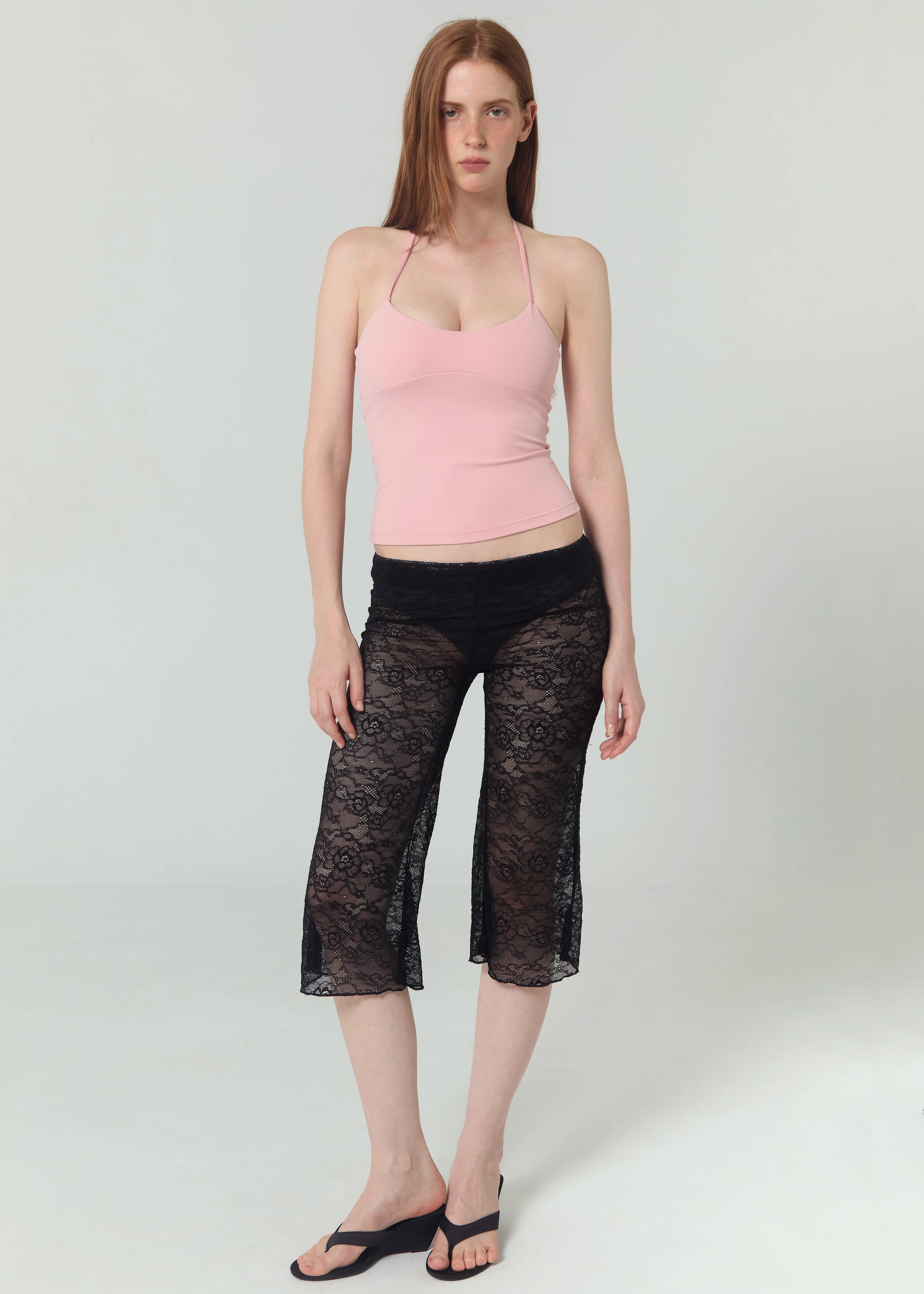 CAPRI MESH PANTS - BLACK LACE - Image 4
