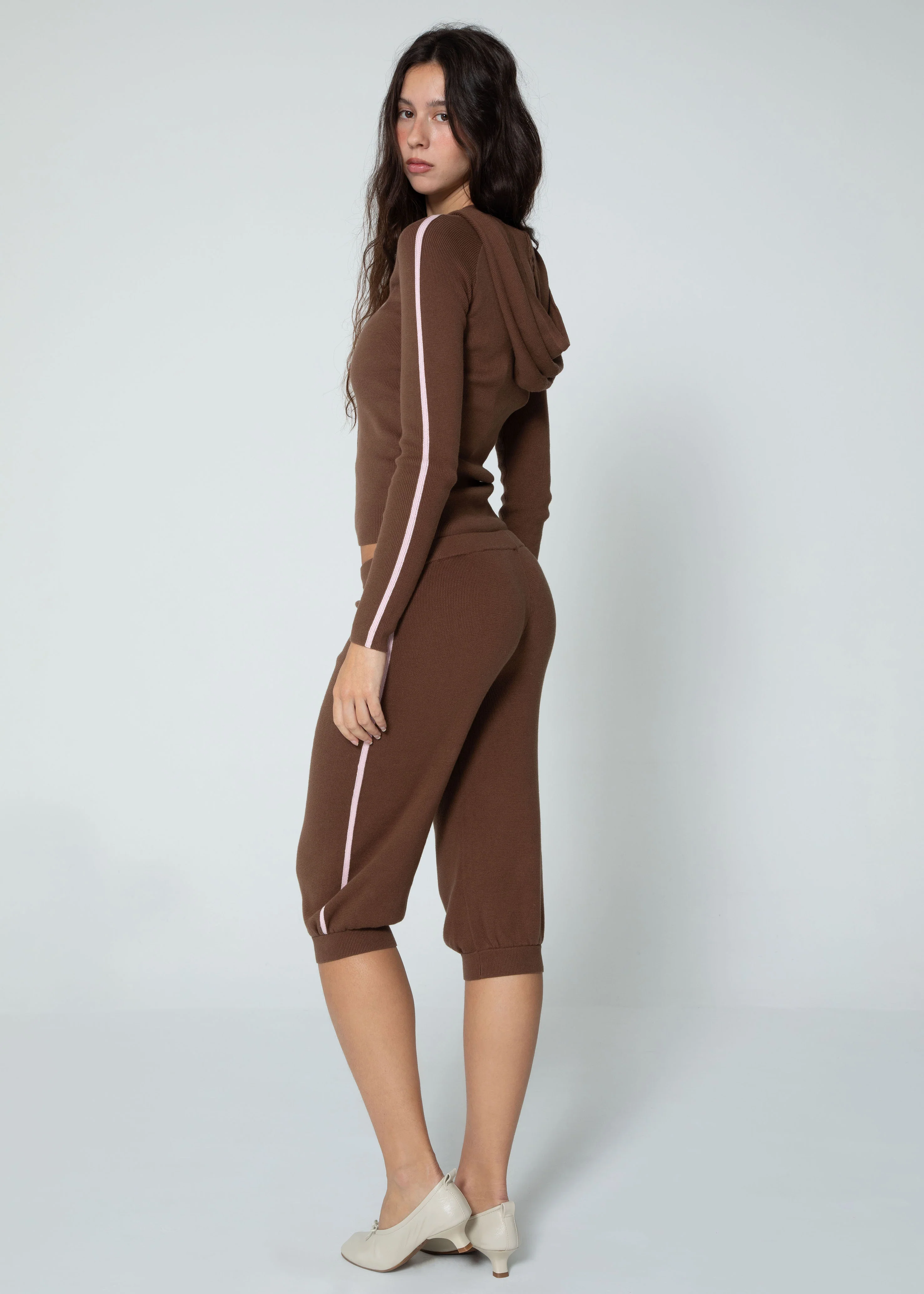 CAPRI KNIT SWEATPANTS - BROWN - Image 2