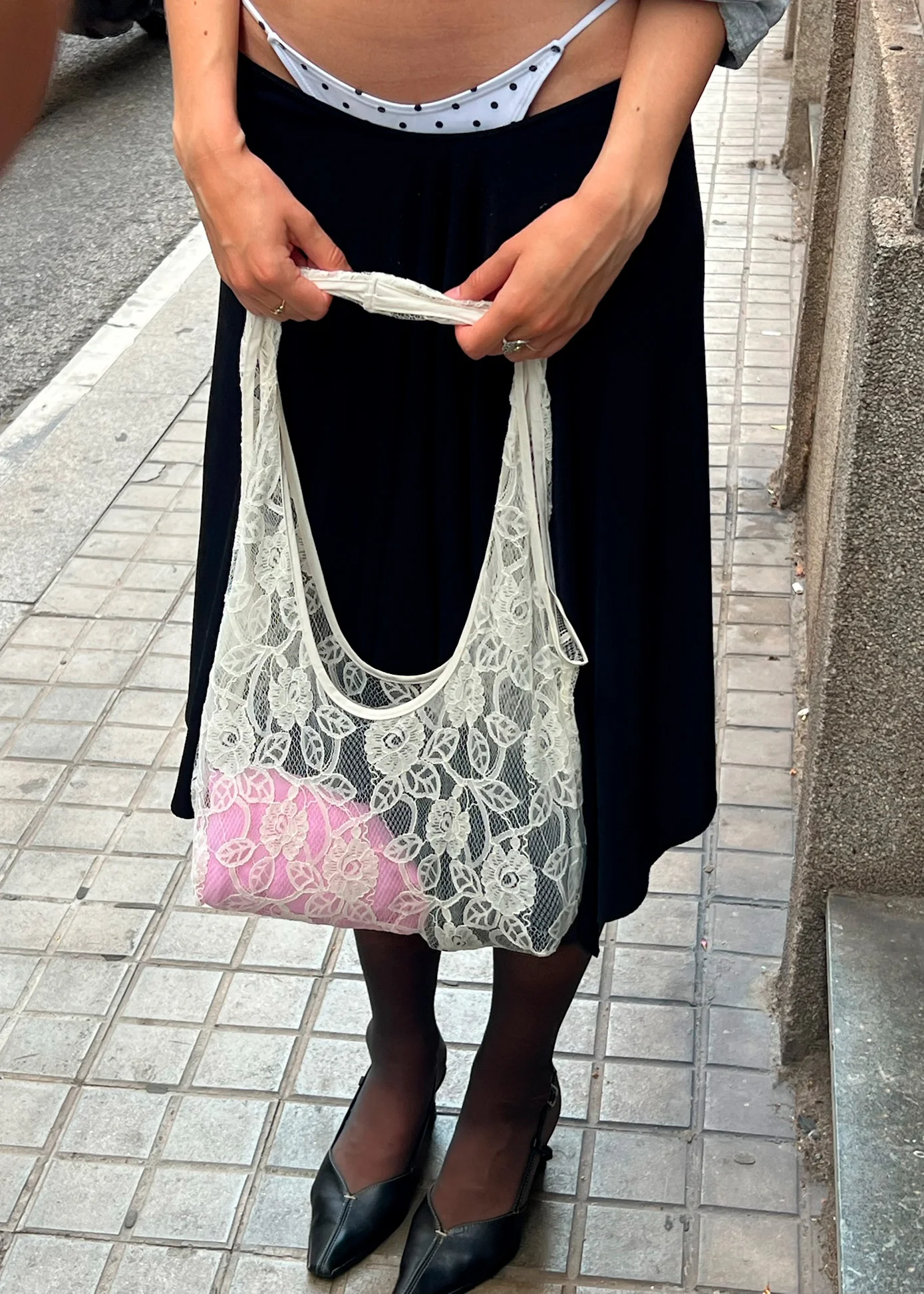 LACE BAG - IVORY - Image 3