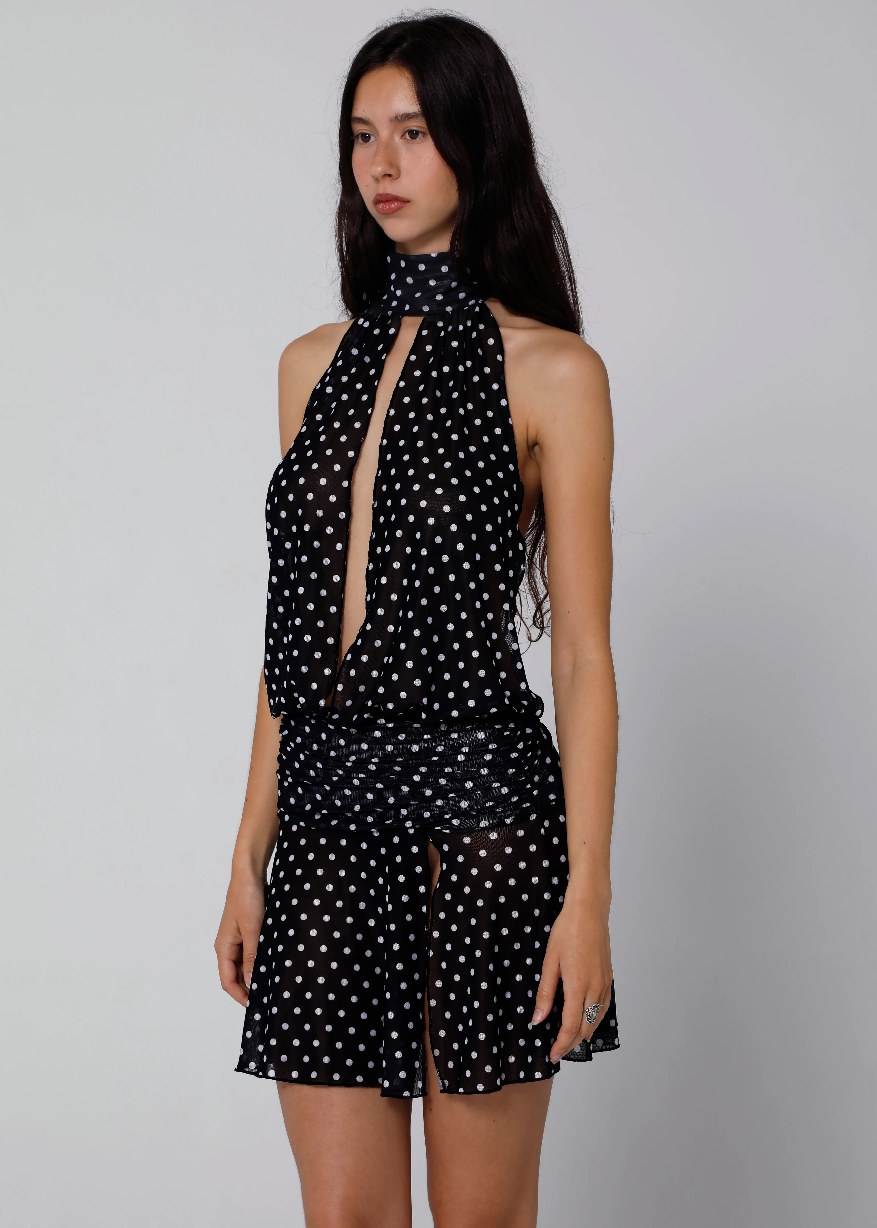 MESH DRESS - POLKA - Image 2