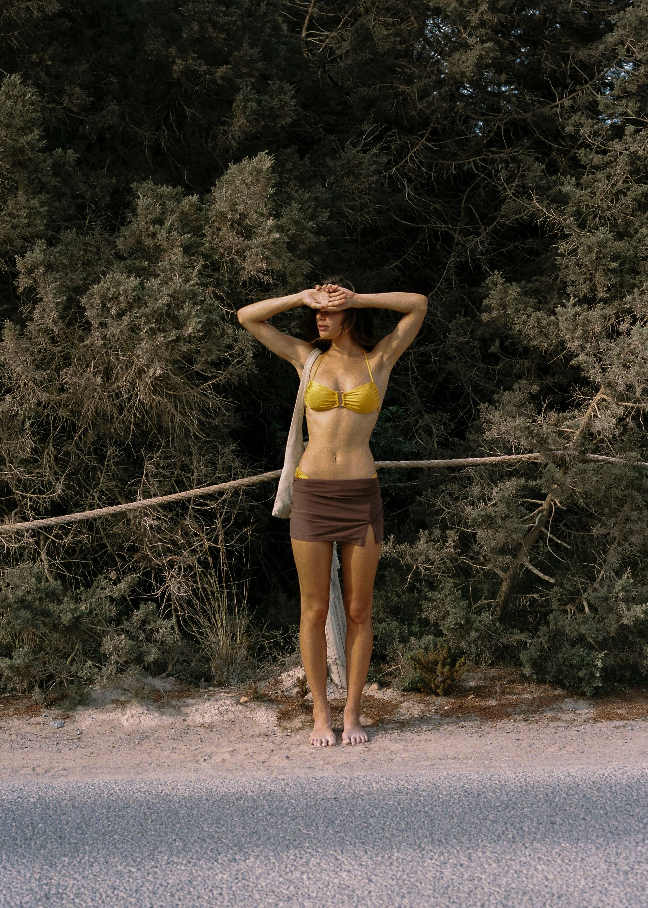 MESH SKORT - CHOCOLATE - Image 5